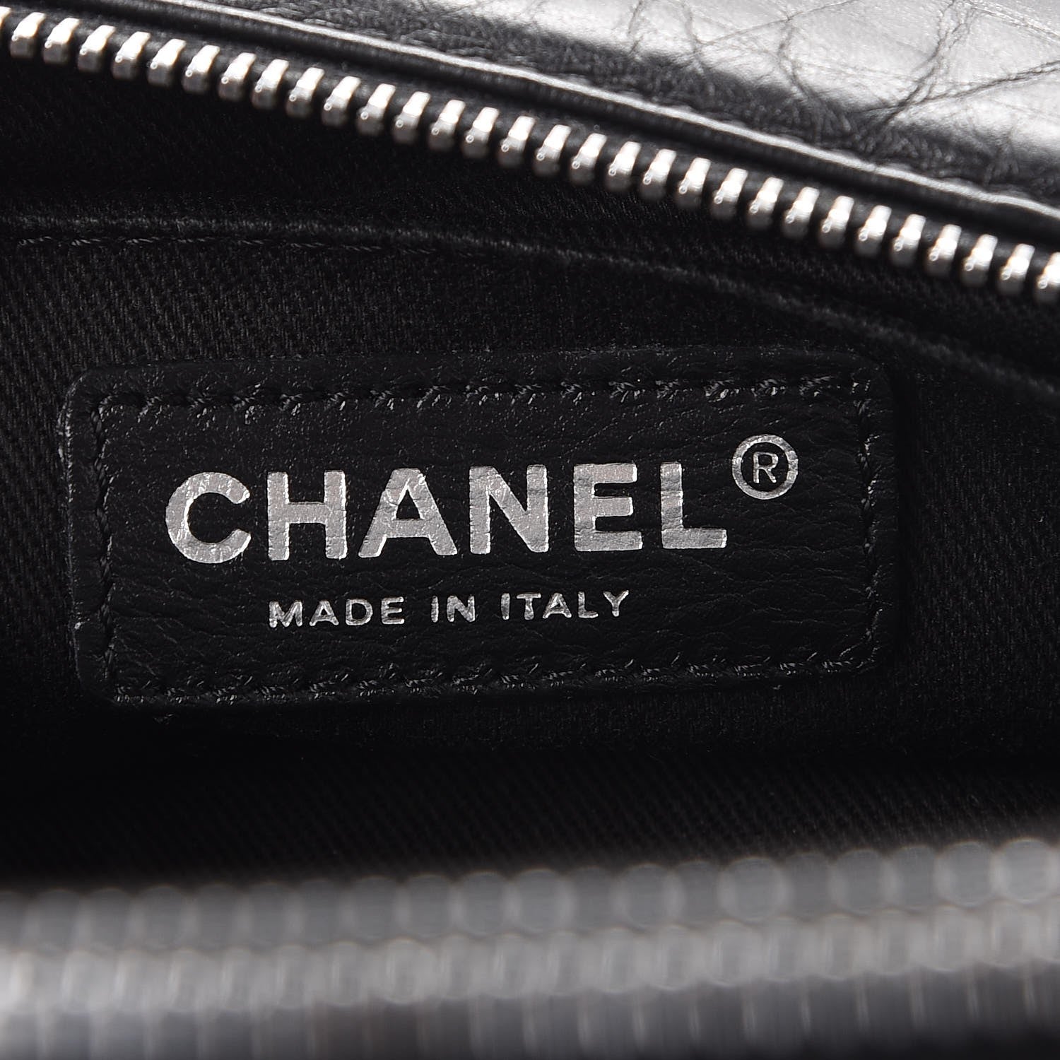 Chanel Distressed Lambskin Vintage Ligne Lady Braid Tote Black 6 of 8