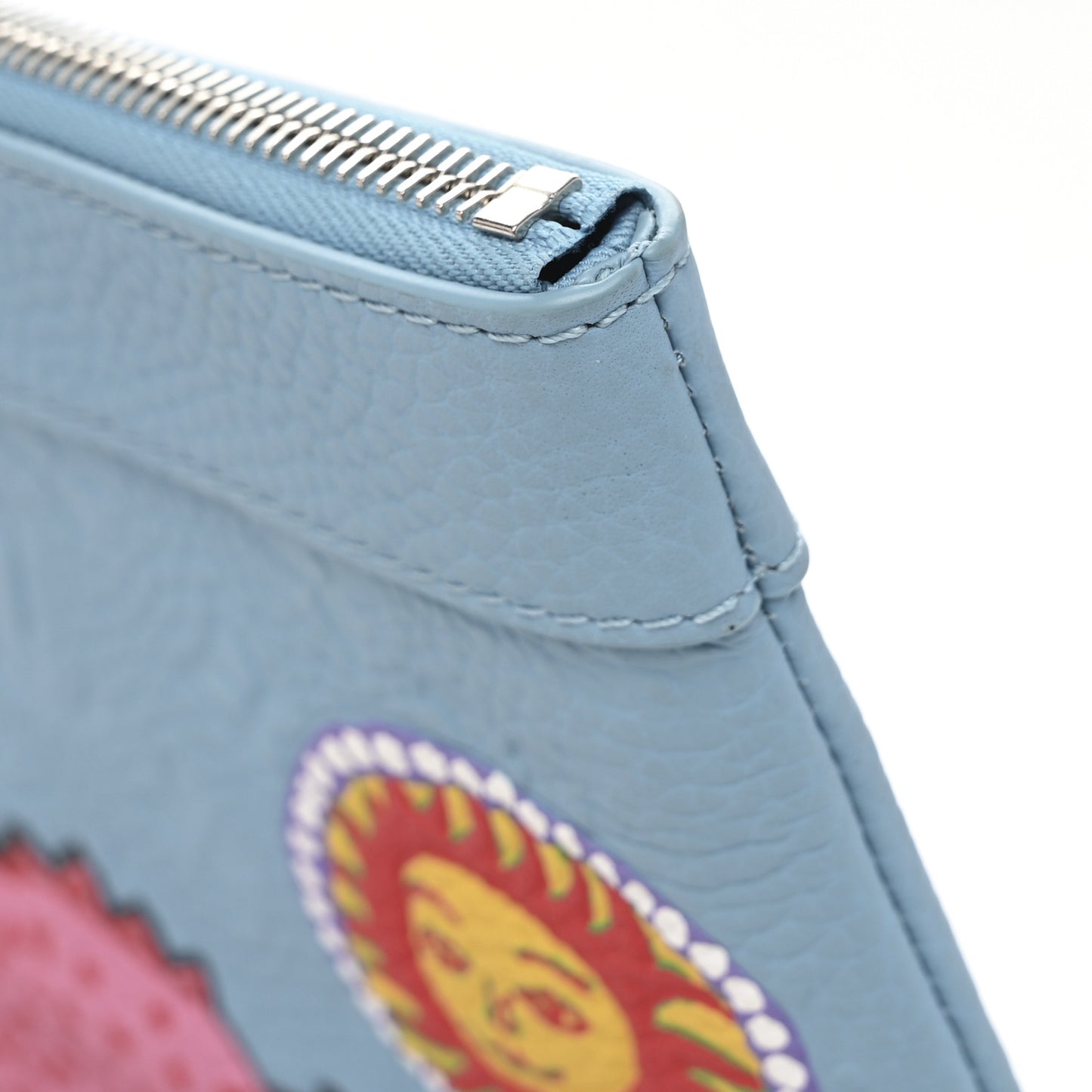 LV x YK Taurillon Pochette To Go Clutch Blue