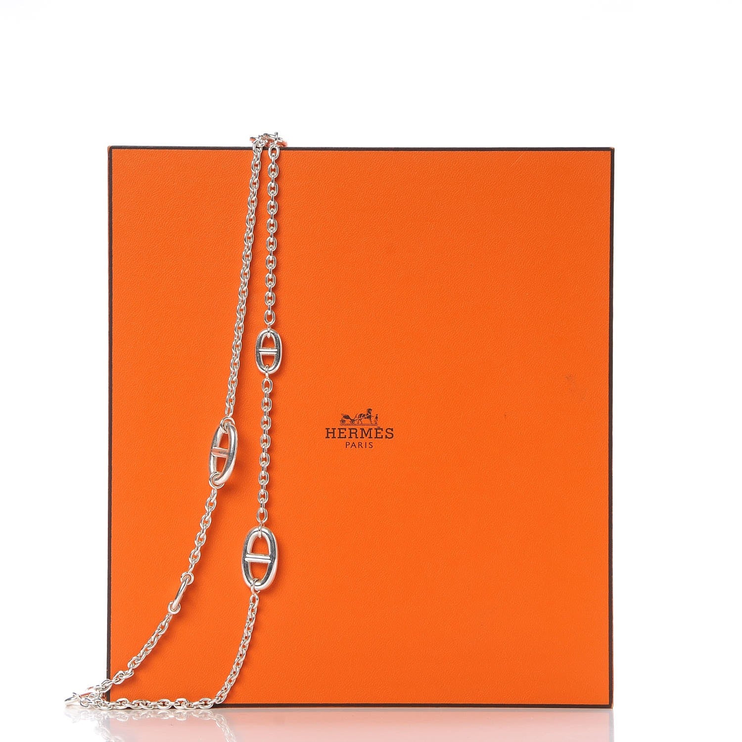 Hermes Sterling Silver Farandole Necklace 120 6 of 6