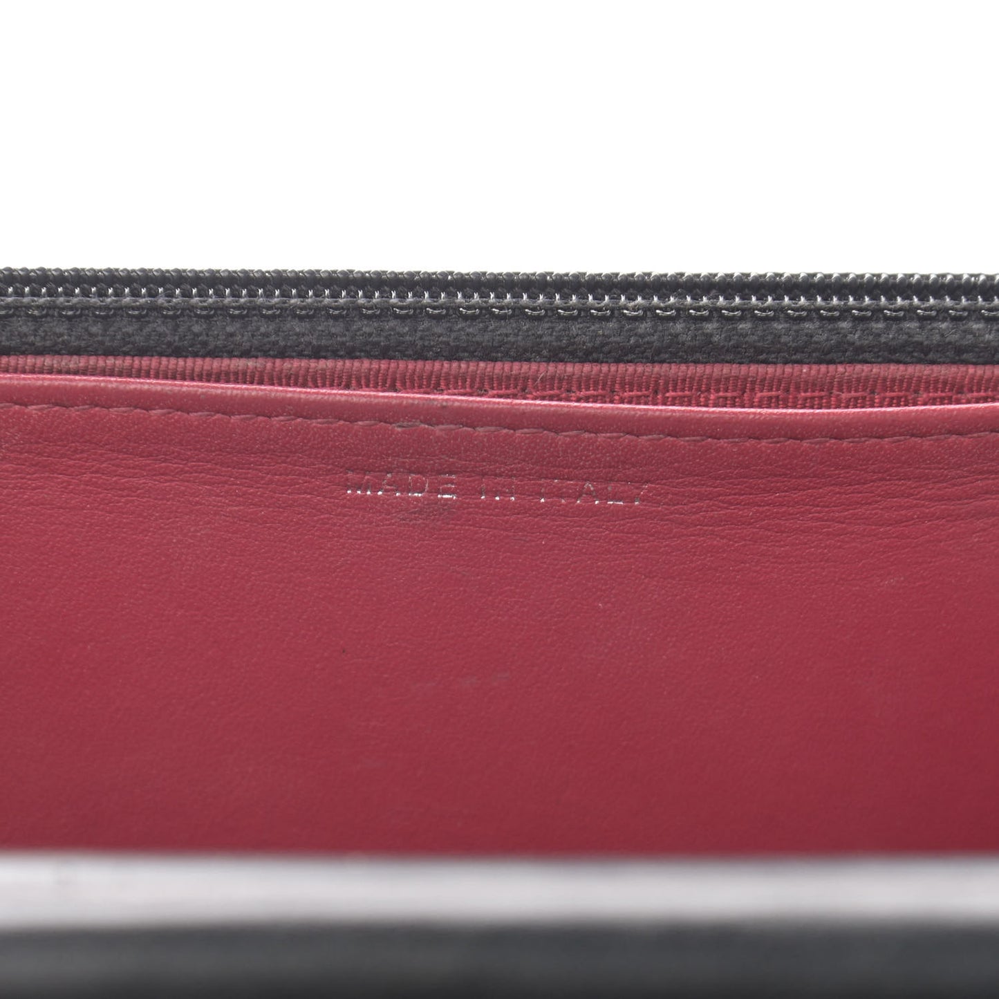 Aged Calfskin Quilted Gabrielle Wallet On Chain WOC Black