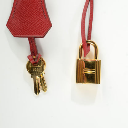 Hermes Epsom Birkin 35 Rouge Garance 5 of 16