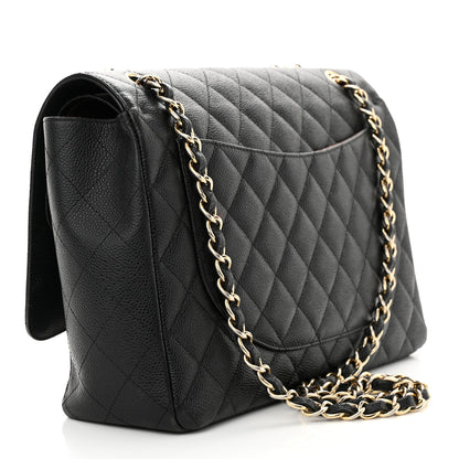 Chanel Caviar Quilted Maxi Double Flap Black 3 of 22