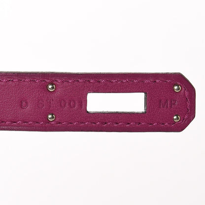 Hermes Swift Kelly Cut Clutch Pochette Rose Pourpre 8 of 10