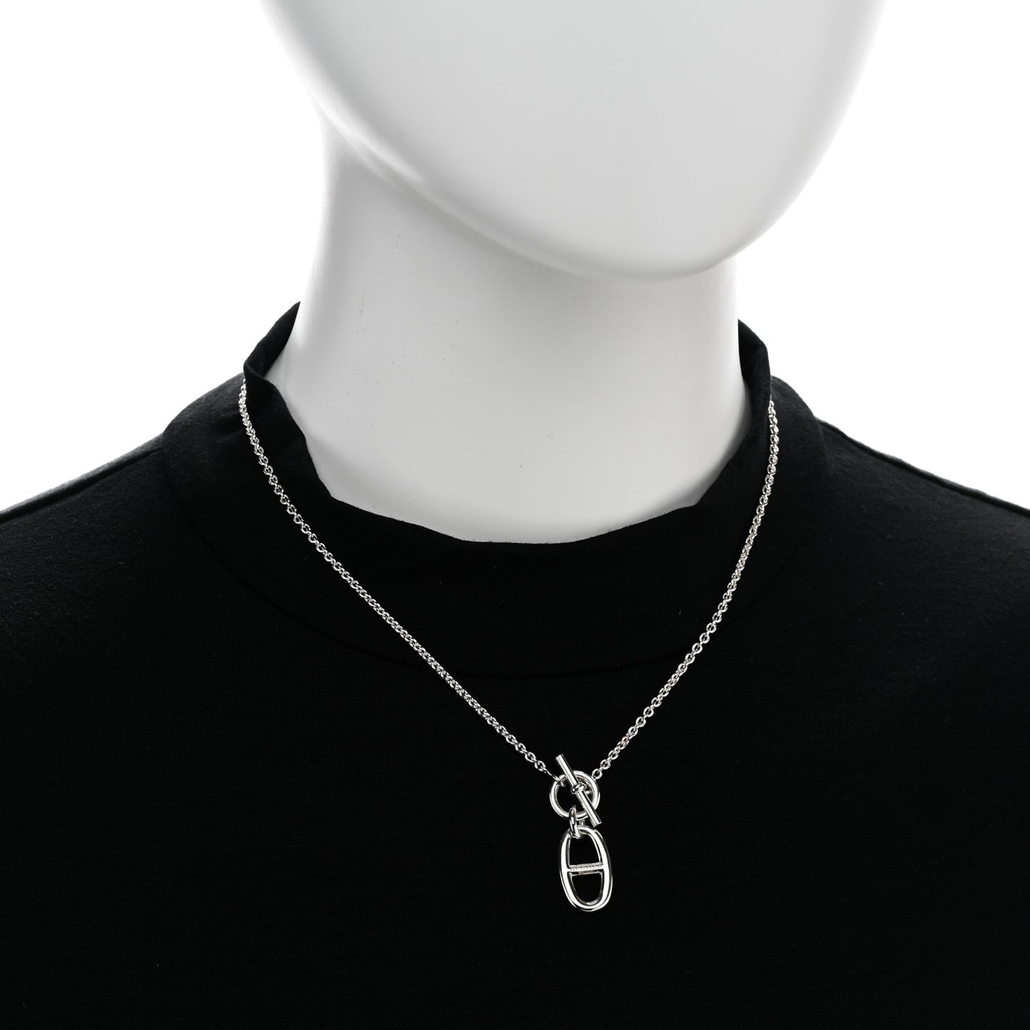 Sterling Silver Amulette Chaine d'Ancre Necklace