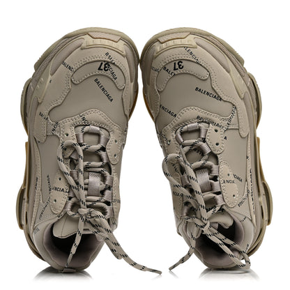 Balenciaga Fabric Mesh Womens Triple S Sneakers 37 Beige 2 of 8