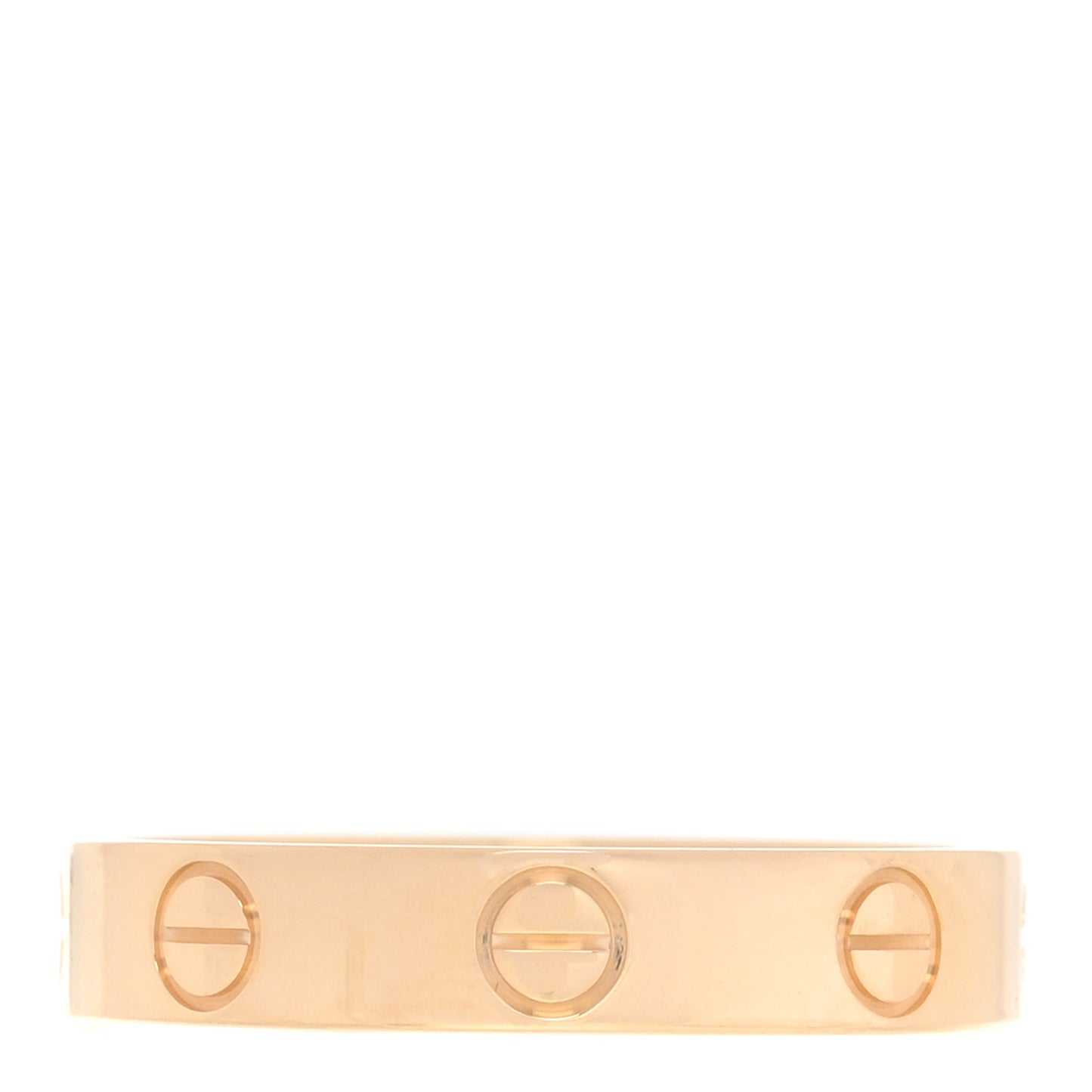 18K Yellow Gold 3.5mm LOVE Wedding Band Ring 52 6