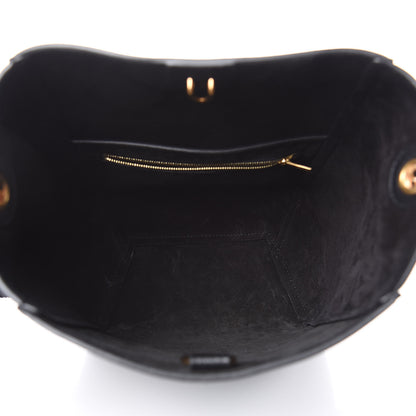 Celine Soft Grained Calfskin Small Sangle Bucket Bag Black 5 of 9