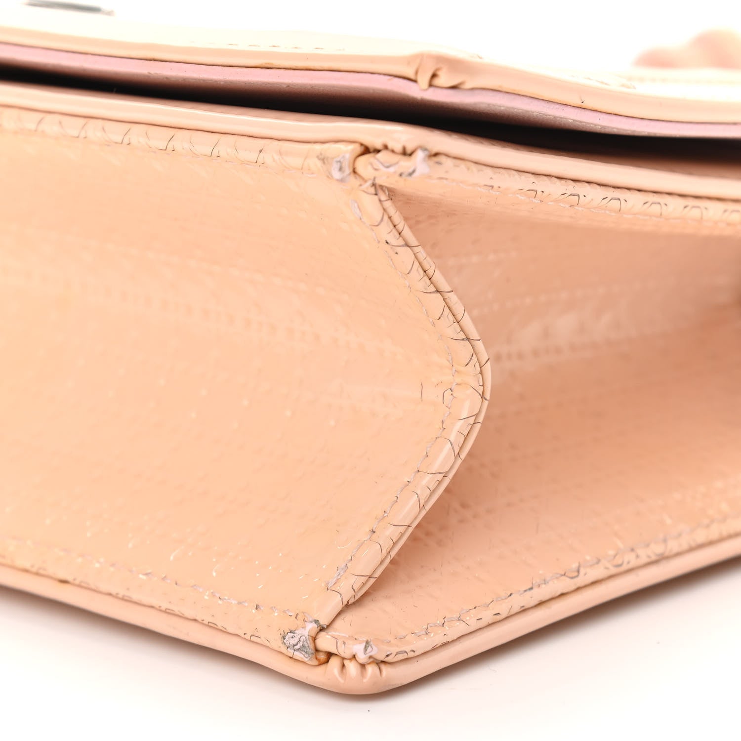 Christian Dior Patent Micro-Cannage Small Diorama Flap Bag Pink 9 of 22