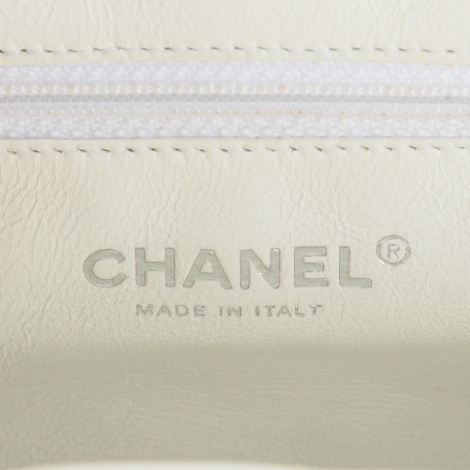 Chanel Caviar Quilted Timeless Clutch White 6 of 7