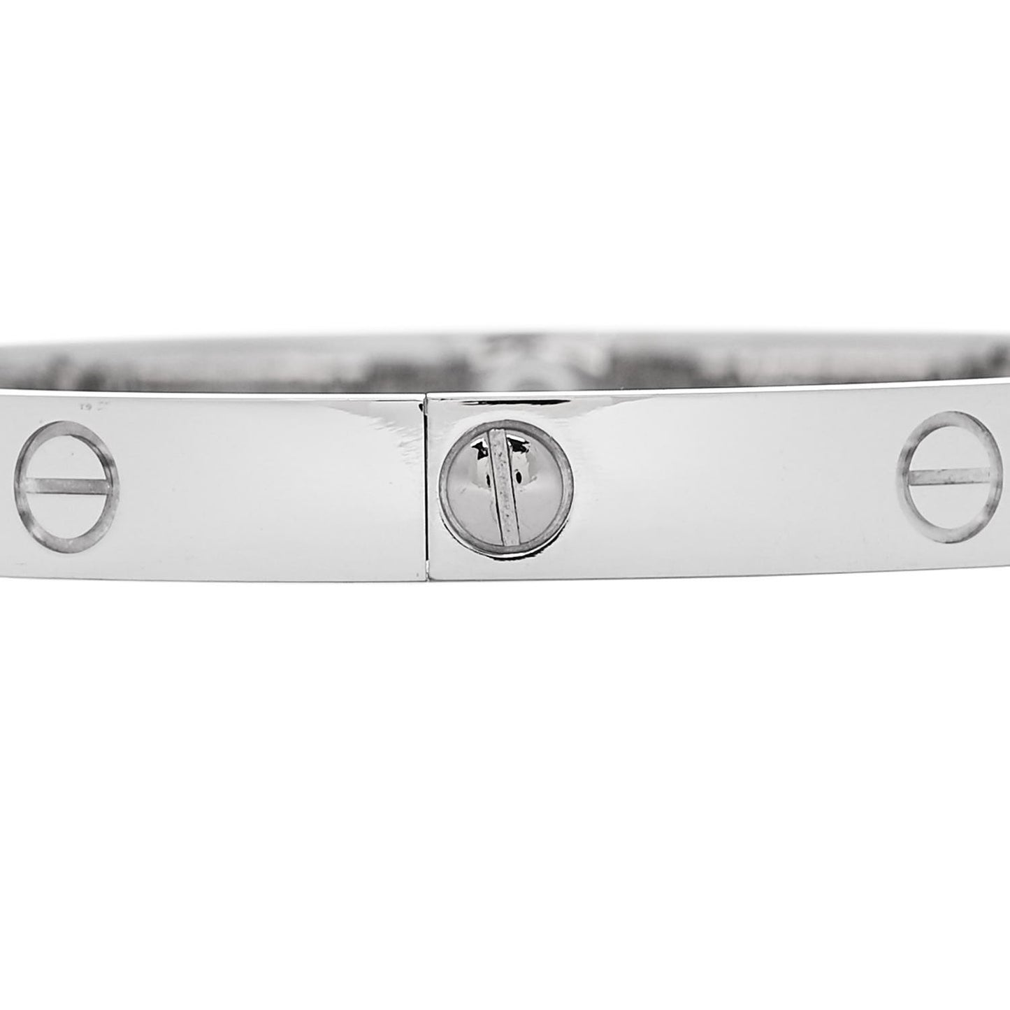 18K White Gold 4 Diamond LOVE Bracelet 18
