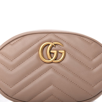 Gucci Calfskin Matelasse GG Marmont Belt Bag 75 30 Porcelain Rose 10 of 11