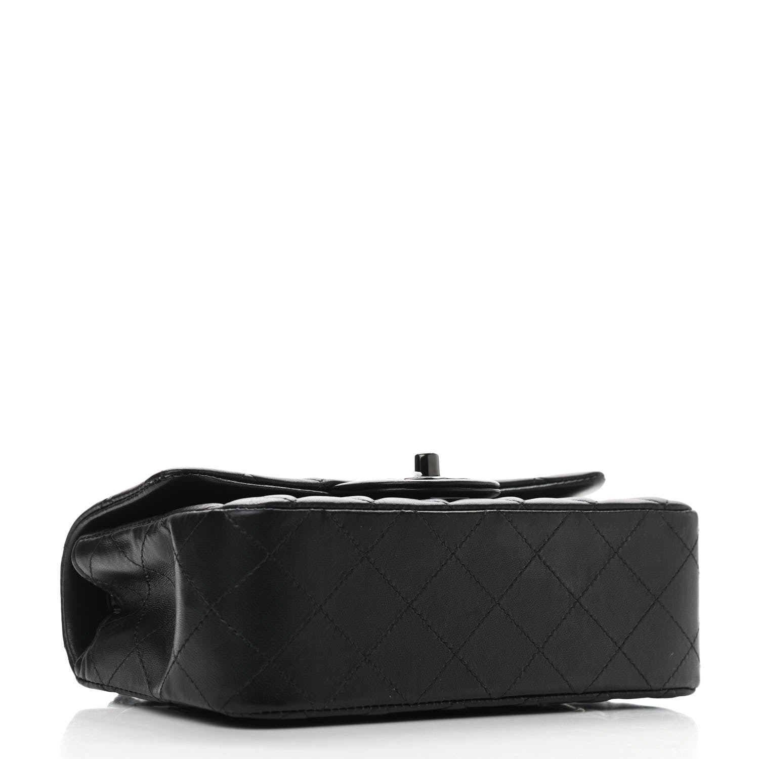 Chanel Lambskin Quilted Mini Rectangular Flap So Black 3 of 9