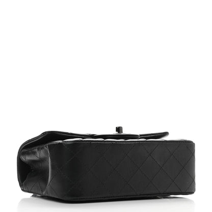 Chanel Lambskin Quilted Mini Rectangular Flap So Black 3 of 9