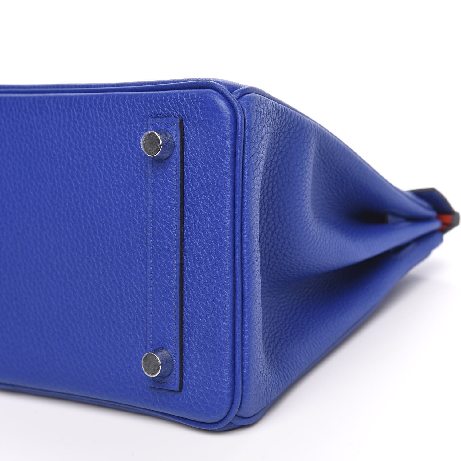 Hermes Togo Verso Birkin 25 Bleu Royal Capucine 9 of 10