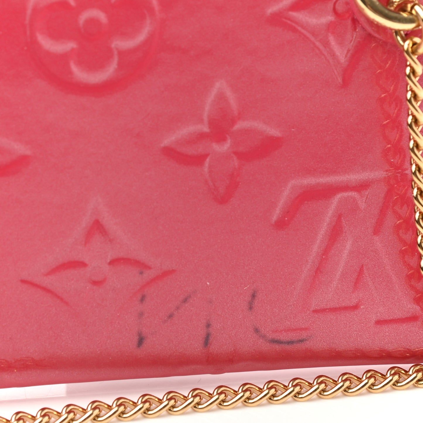 Vernis Envelope Plate Pouch Framboise