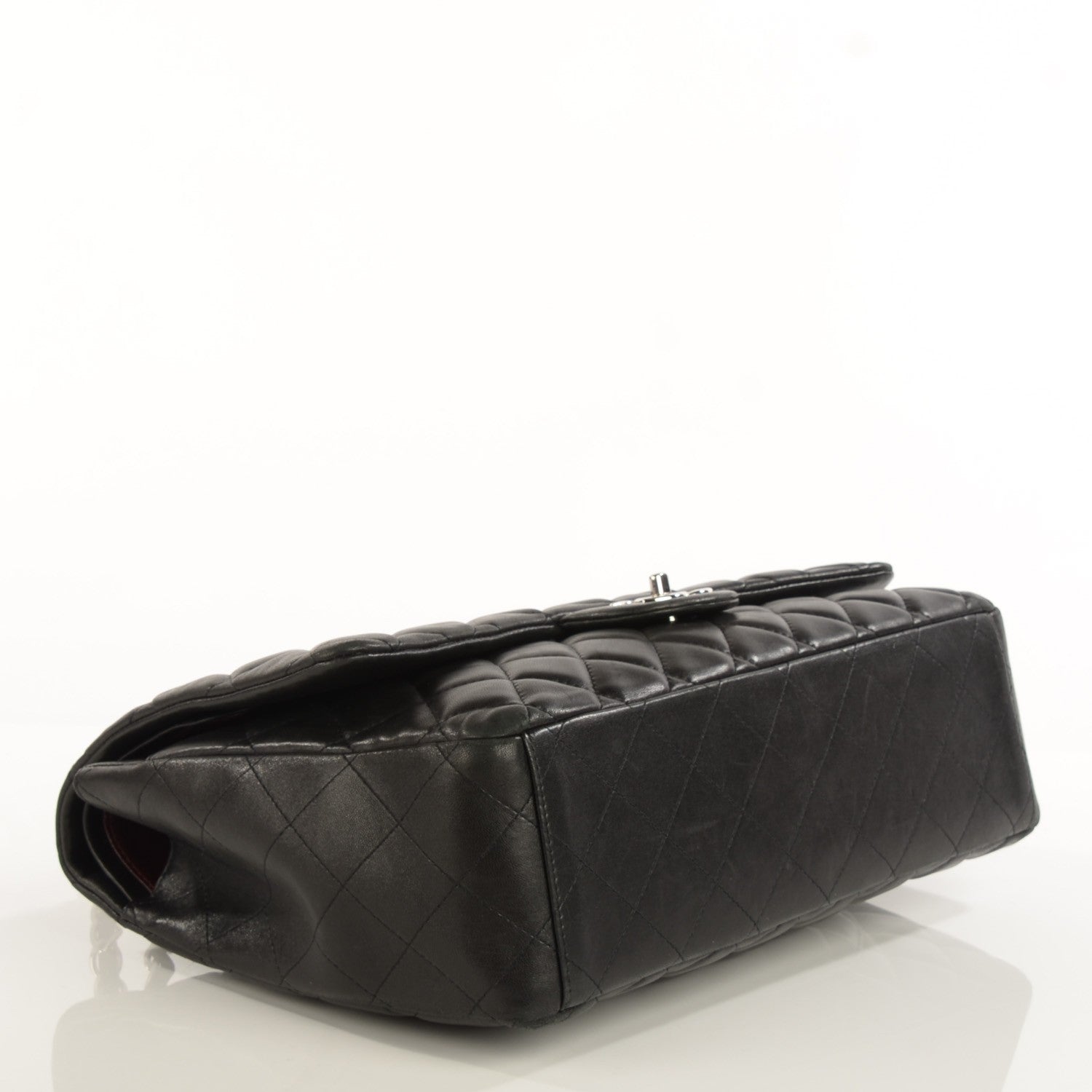 Chanel Lambskin Quilted Maxi Double Flap Black 3 of 8