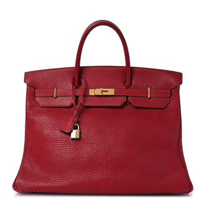 Hermes Fjord Birkin 40 Rouge Vif 1 of 15