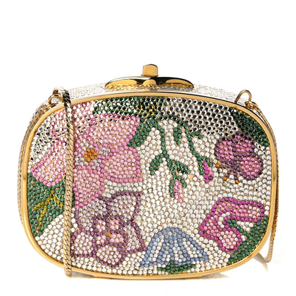Judith Leiber Swarovski Crystal Floral Miniaudiere Clutch 2 of 21