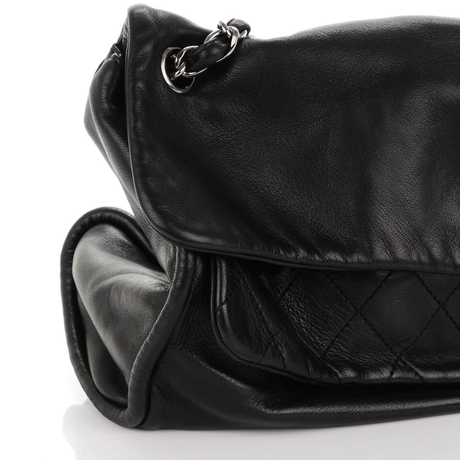 Chanel Lambskin Jumbo Mademoiselle Double Flap Black 8 of 8