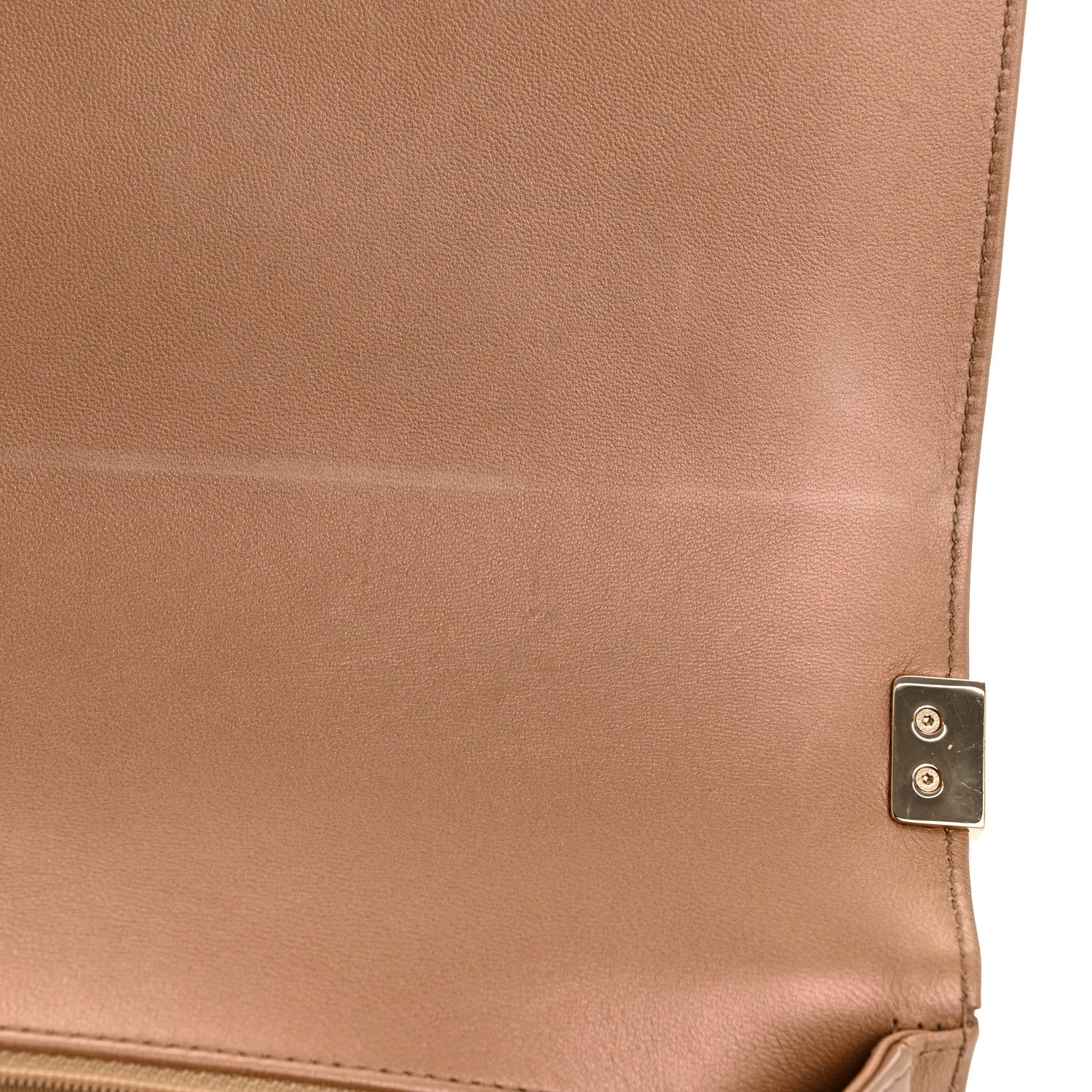 Chanel Iridescent Patent Calfskin New Medium Boy Flap Beige 11 of 12