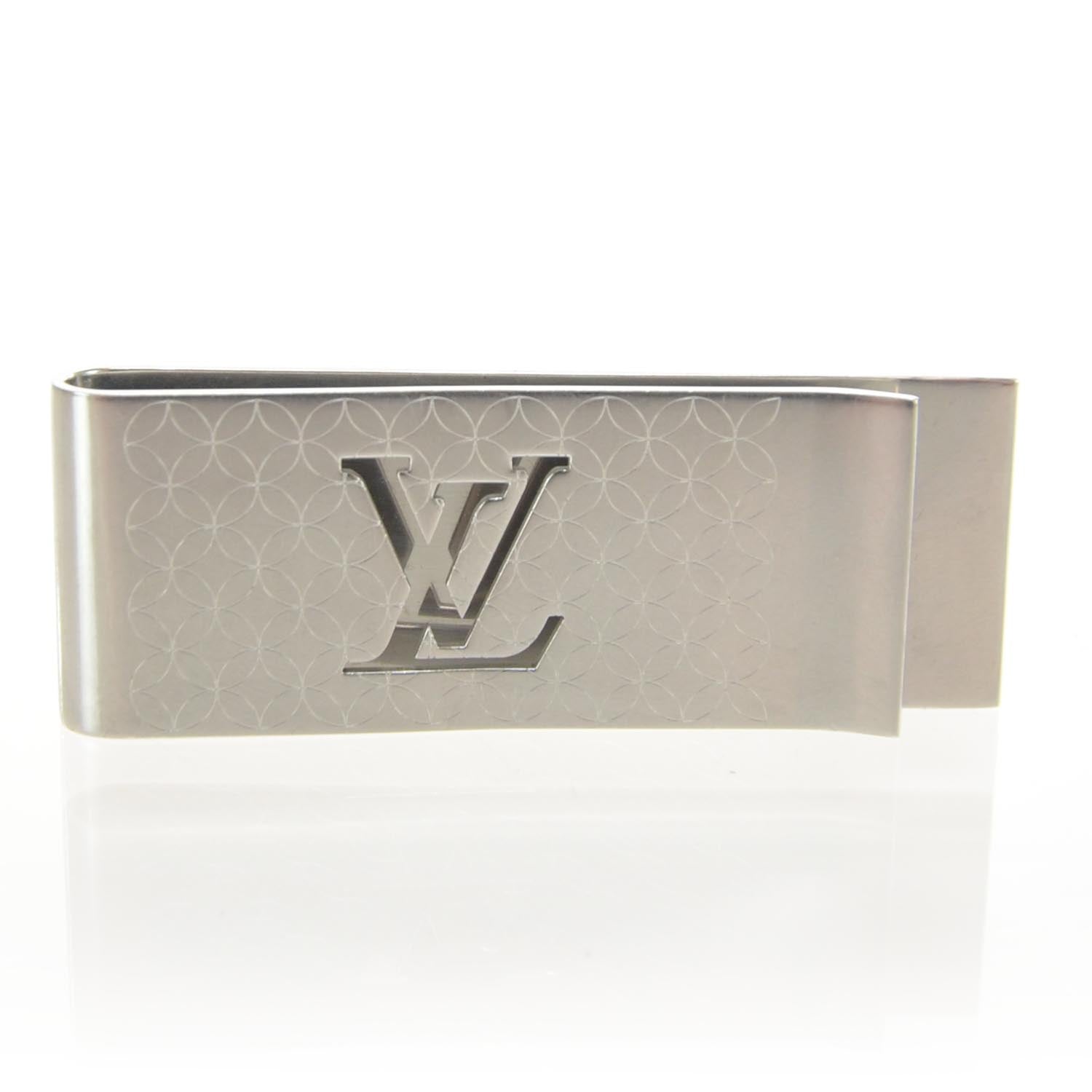 Louis Vuitton Metal Champs Elysees Money Clip Silver 1 of 4