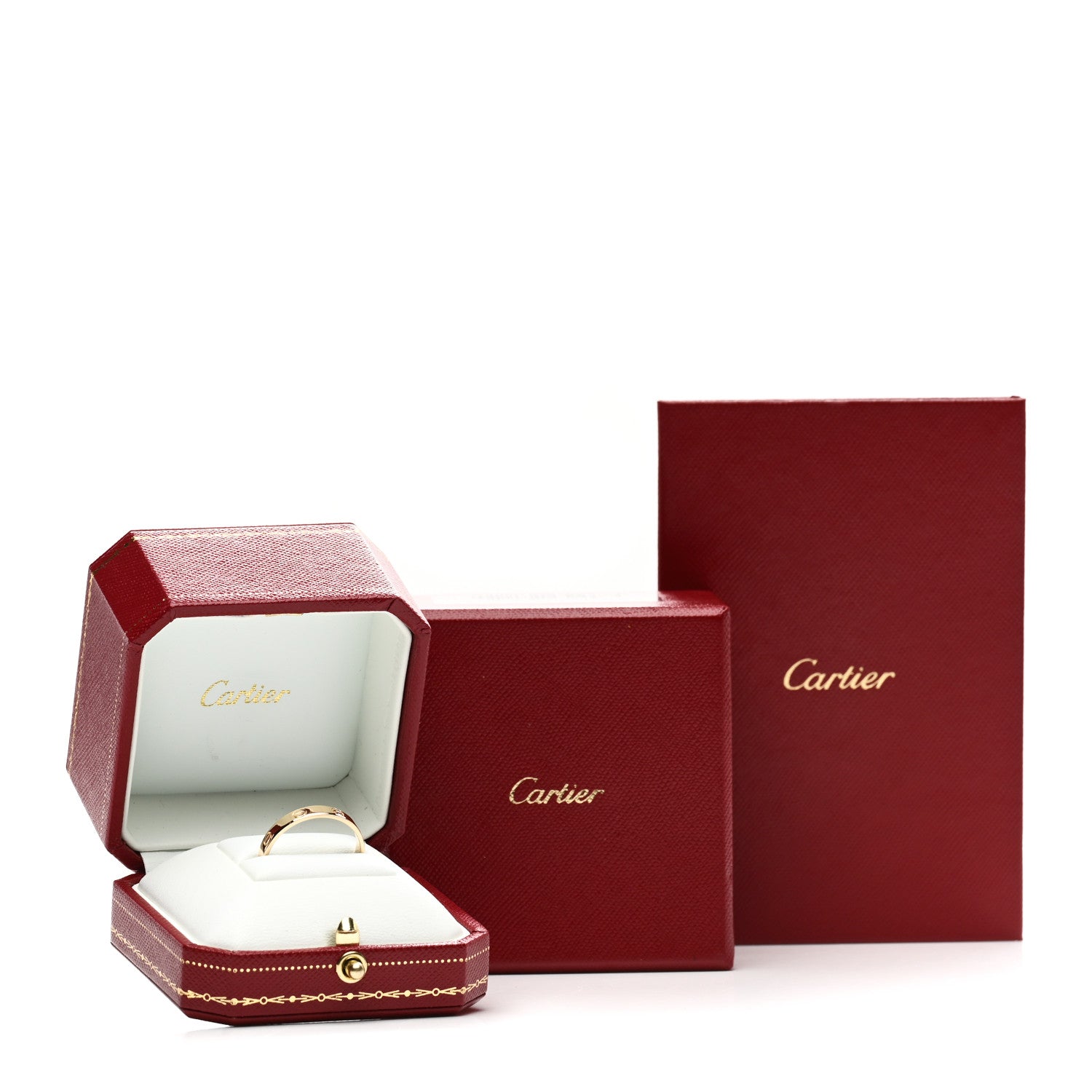Cartier 18K Yellow Gold 3.5mm LOVE Wedding Band Ring 63 10.5 5 of 5