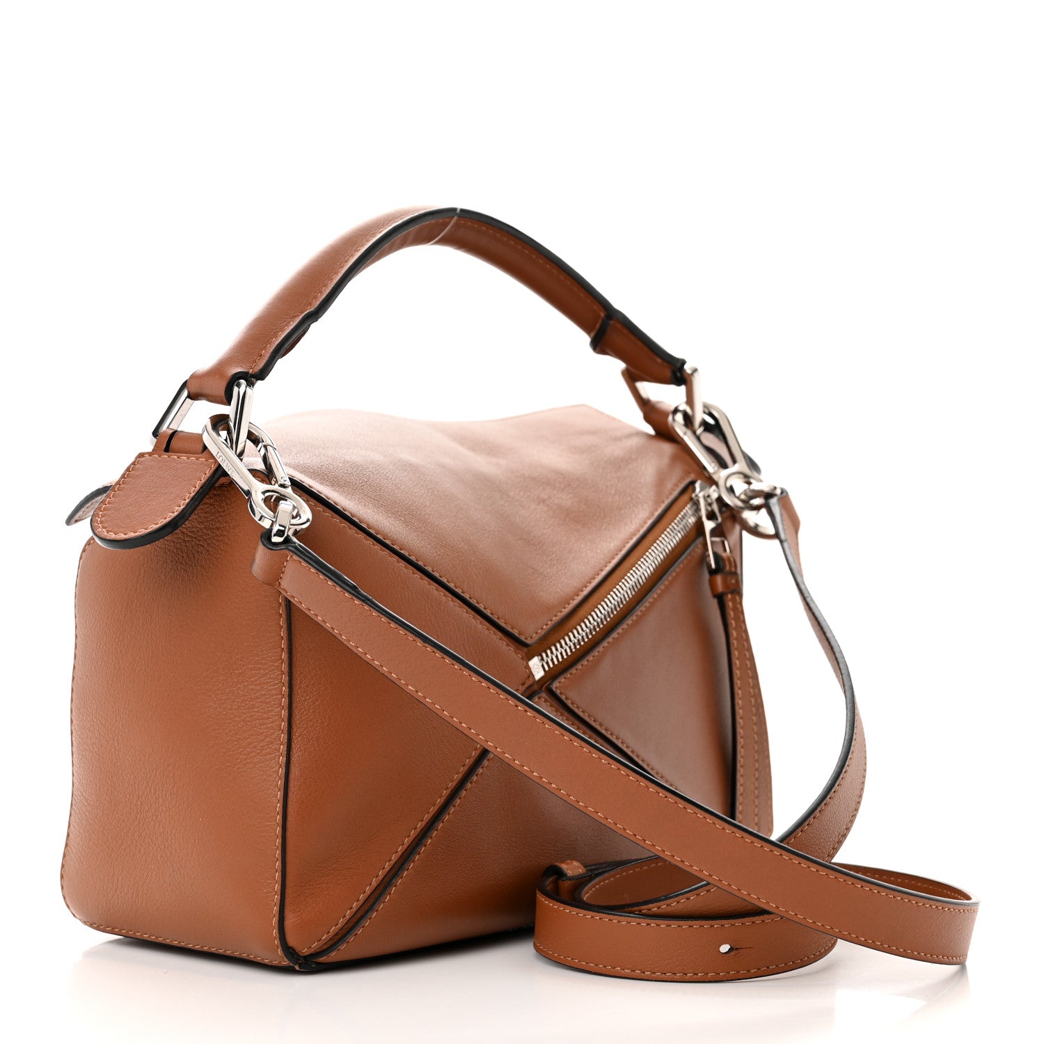Loewe Calfskin Small Puzzle Bag Tan 3 of 13