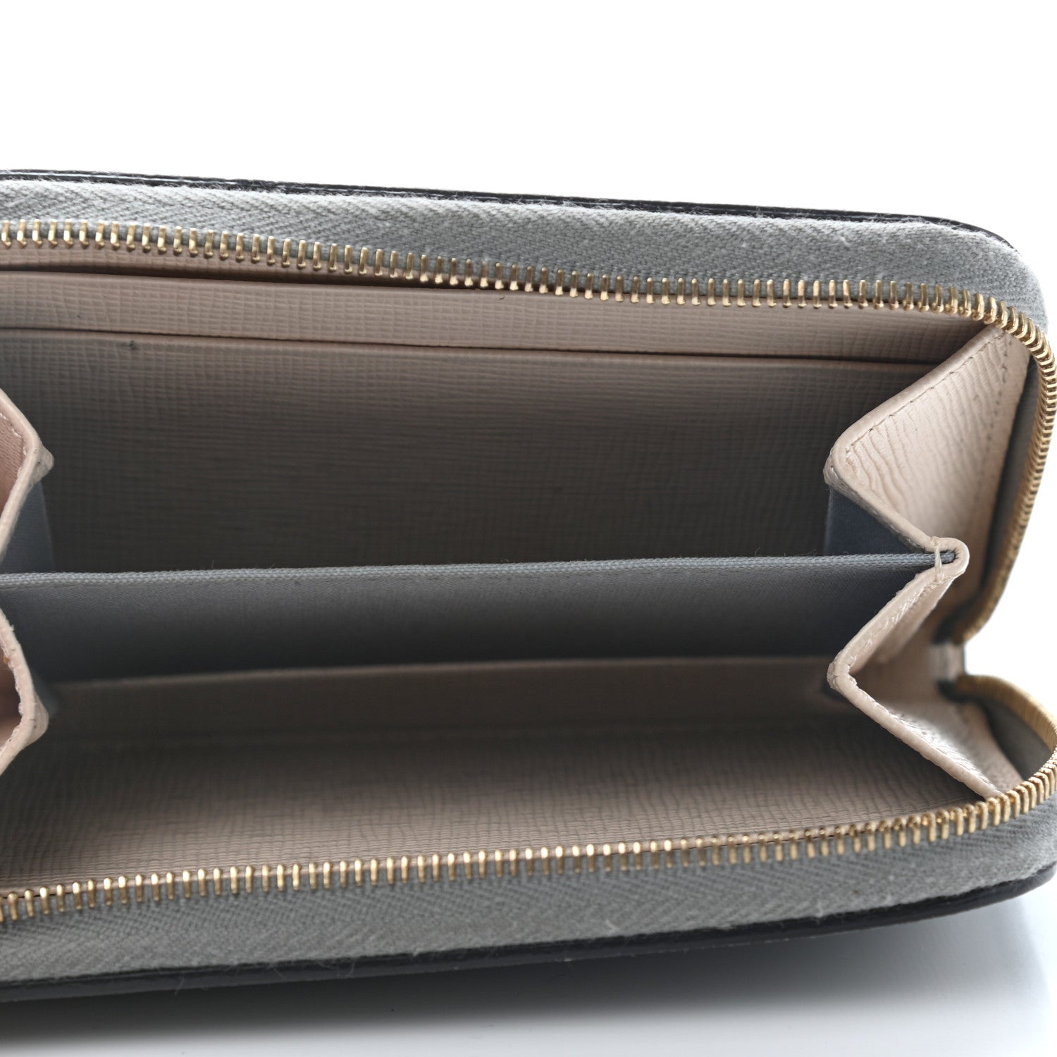 Fendi Vitello Elite Monster Eyes Studded Mini Zip Around Wallet Ghiaccio Black Multicolor 5 of 7