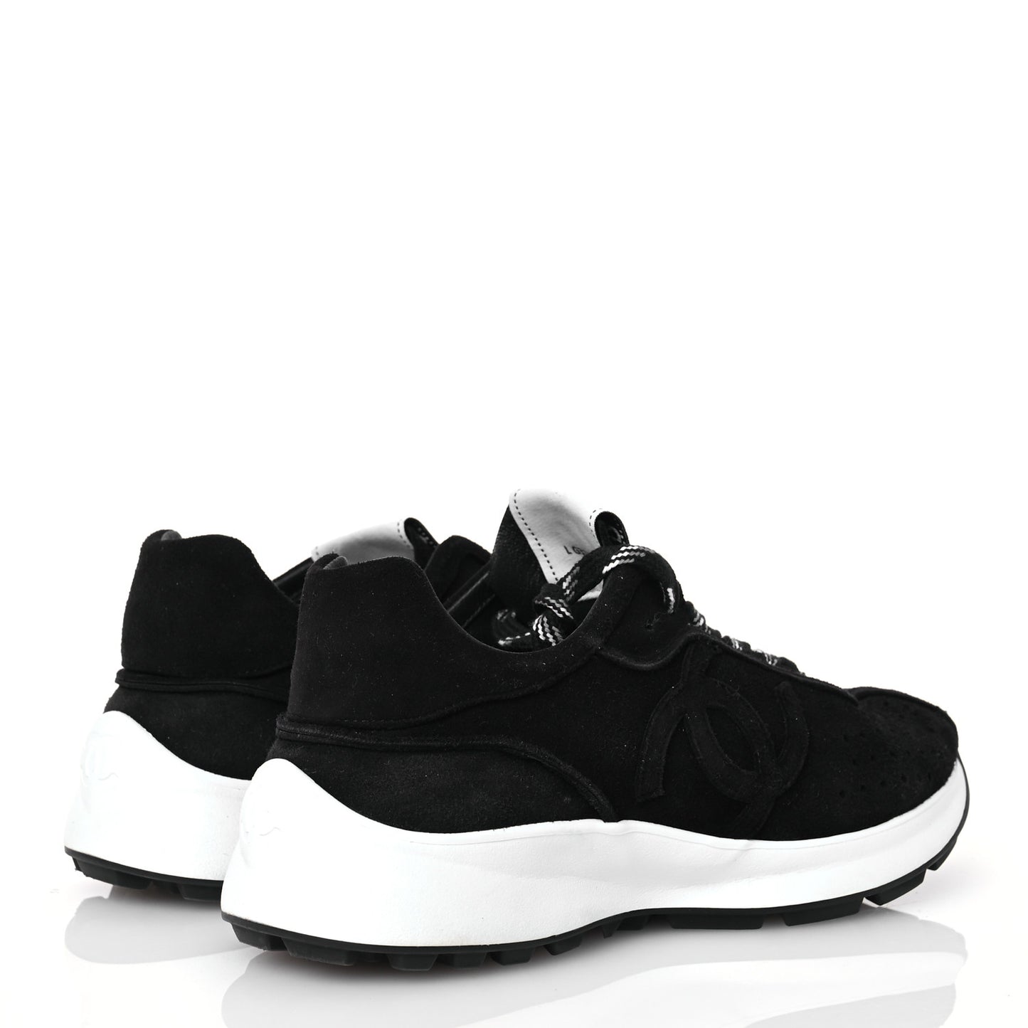 Suede Goatskin CC Sneakers 37 Black