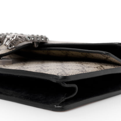 Gucci GG Supreme Monogram Suede Crystal Small Dionysus Shoulder Bag Beige Ebony Black 10 of 10