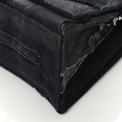 Balenciaga Denim Patchwork Limited Edition Medium Hourglass Top Handle Bag 10 of 10