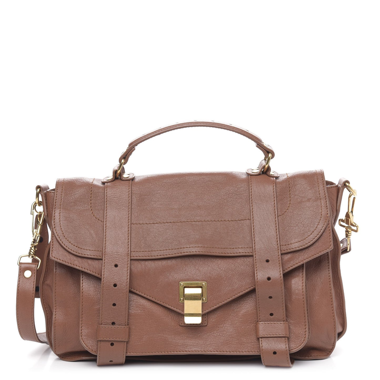 Lambskin Medium PS1 Satchel Saddle