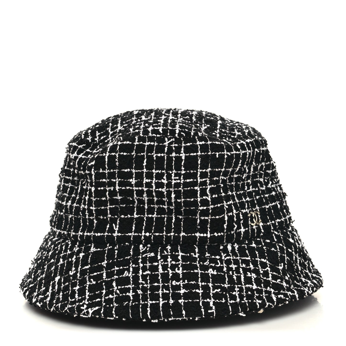 Tweed Bucket Hat M Black White