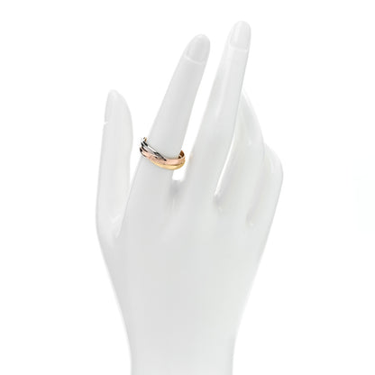 Cartier 18K Pink Yellow White Gold Small Trinity Ring 56 7.5 2 of 5