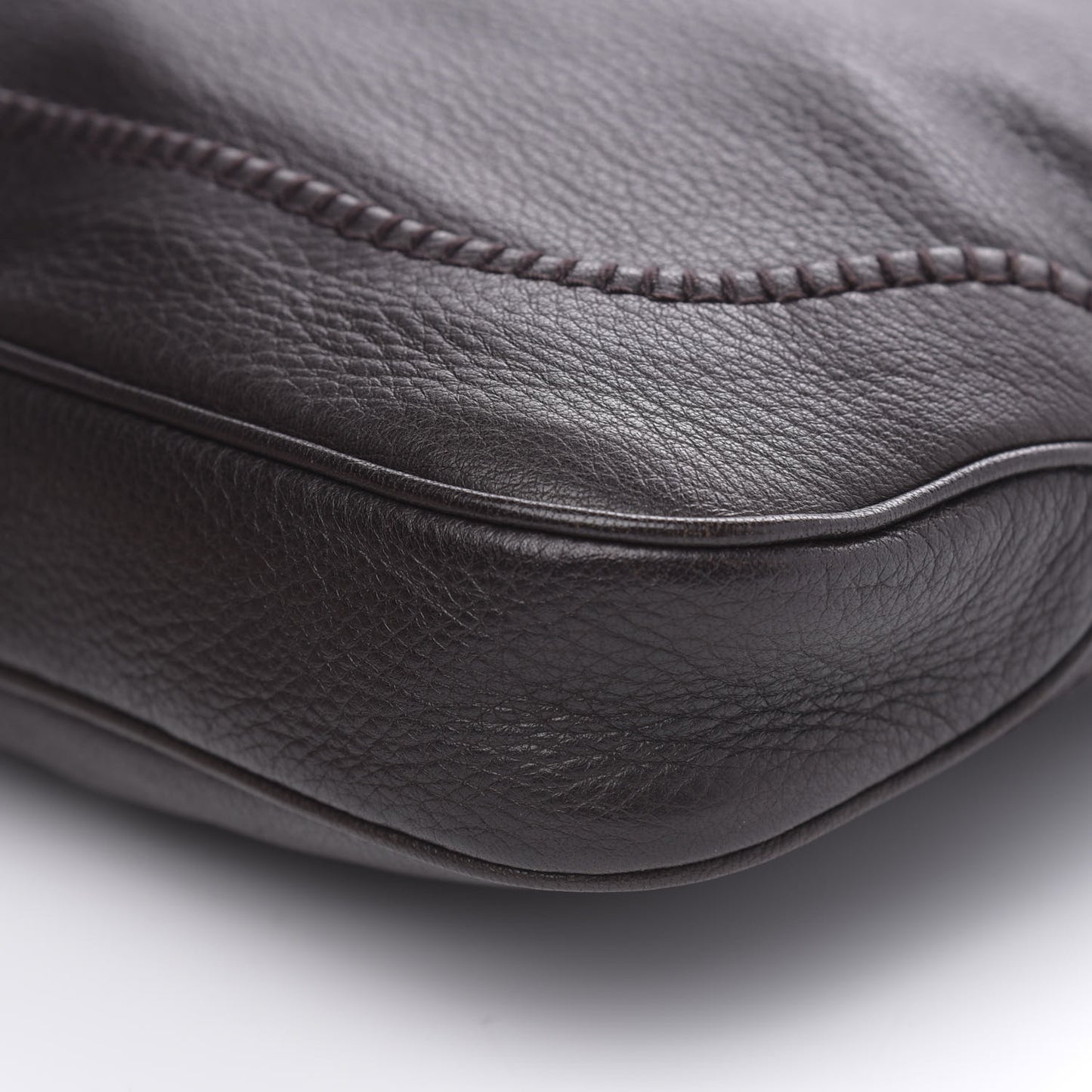 Calfskin Medium New Jackie Shoulder Bag Dark Brown