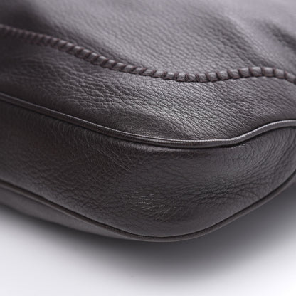 Gucci Calfskin Medium New Jackie Shoulder Bag Dark Brown 10 of 10