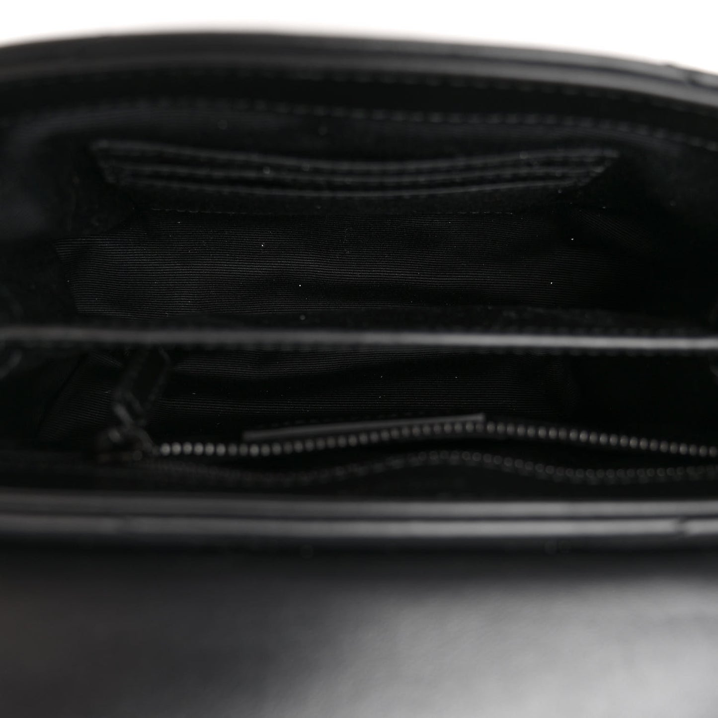 Calfskin Y Quilted Monogram Monochrome Toy Loulou Crossbody Bag Black