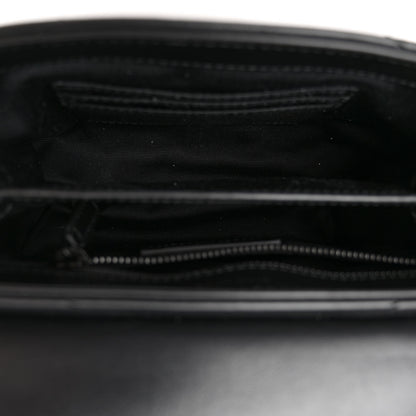 Saint Laurent Calfskin Y Quilted Monogram Monochrome Toy Loulou Crossbody Bag Black 5 of 10