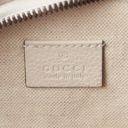 Gucci Grained Calfskin Logo Belt Bag White 8 of 10