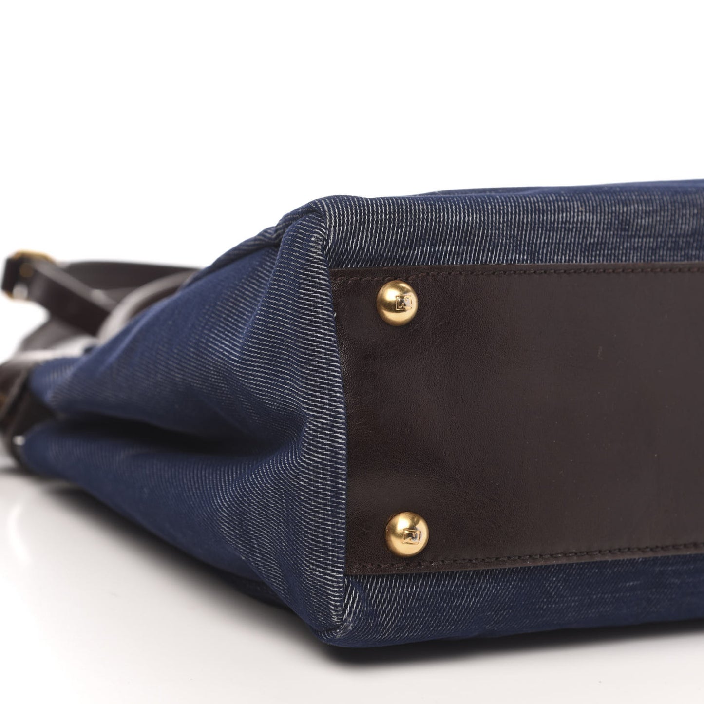 Denim Medium Peekaboo Iconic Satchel Blue