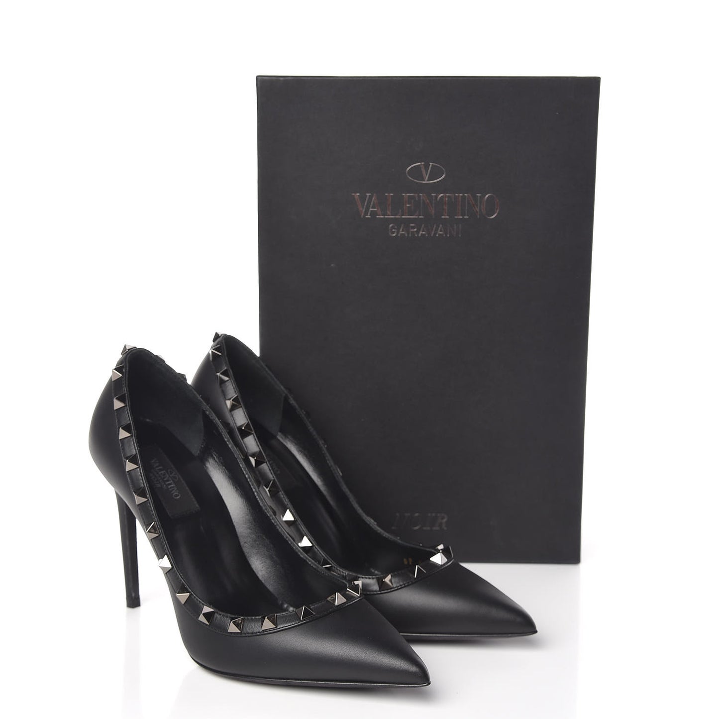 Nappa Rockstud 100mm Pumps 37.5 Black