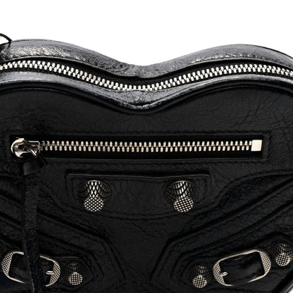 Balenciaga Agneau Arena Mini Le Cagole Heart Bag Black 7 of 9