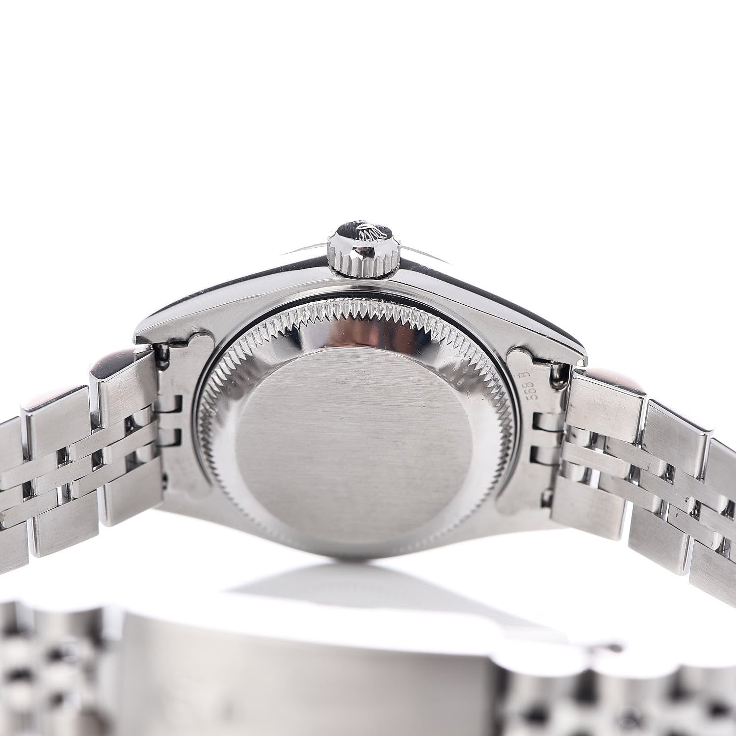 Rolex Stainless Steel 18K White Gold 26mm Oyster Perpetual Datejust Watch White Roman 69174 5 of 5