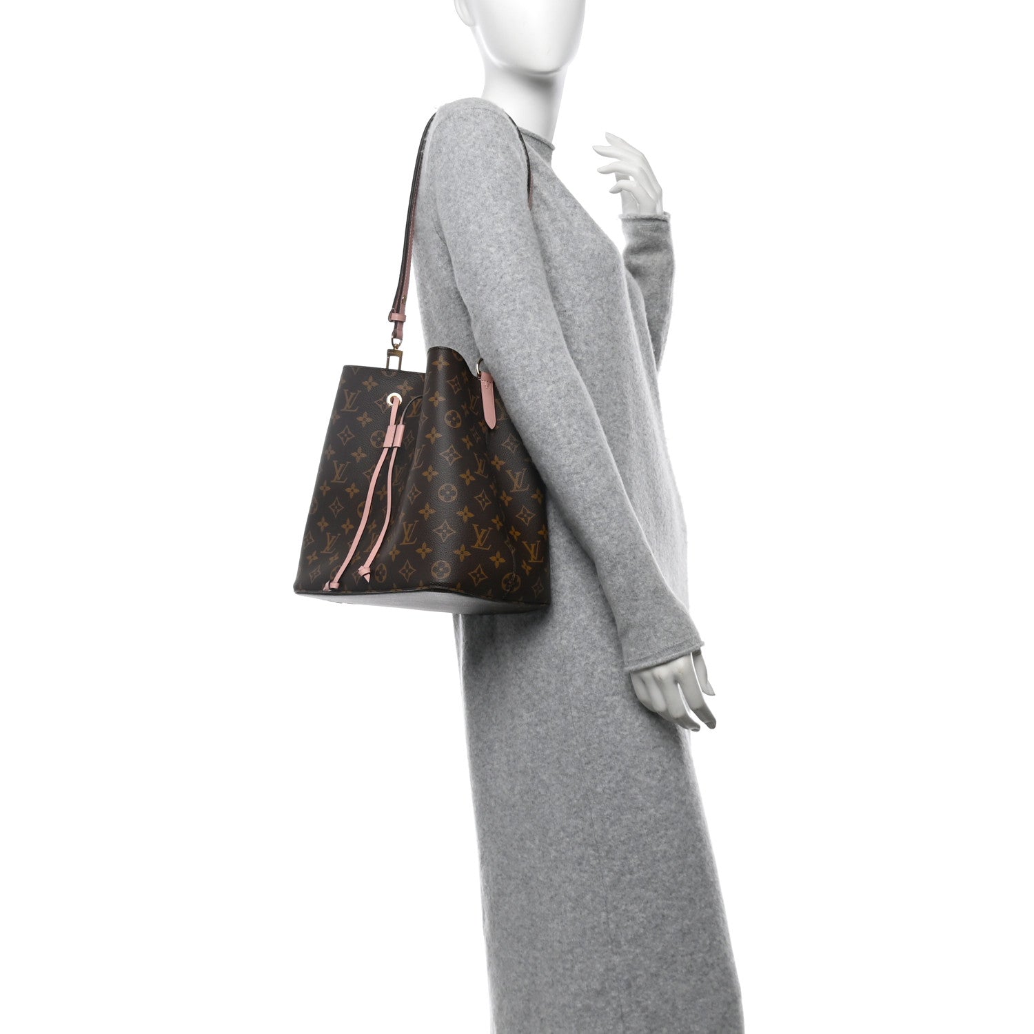 Louis Vuitton Monogram Neonoe MM Rose Poudre 2 of 12