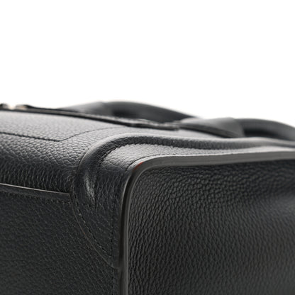 Celine Drummed Calfskin Nano Luggage Black 11 of 12