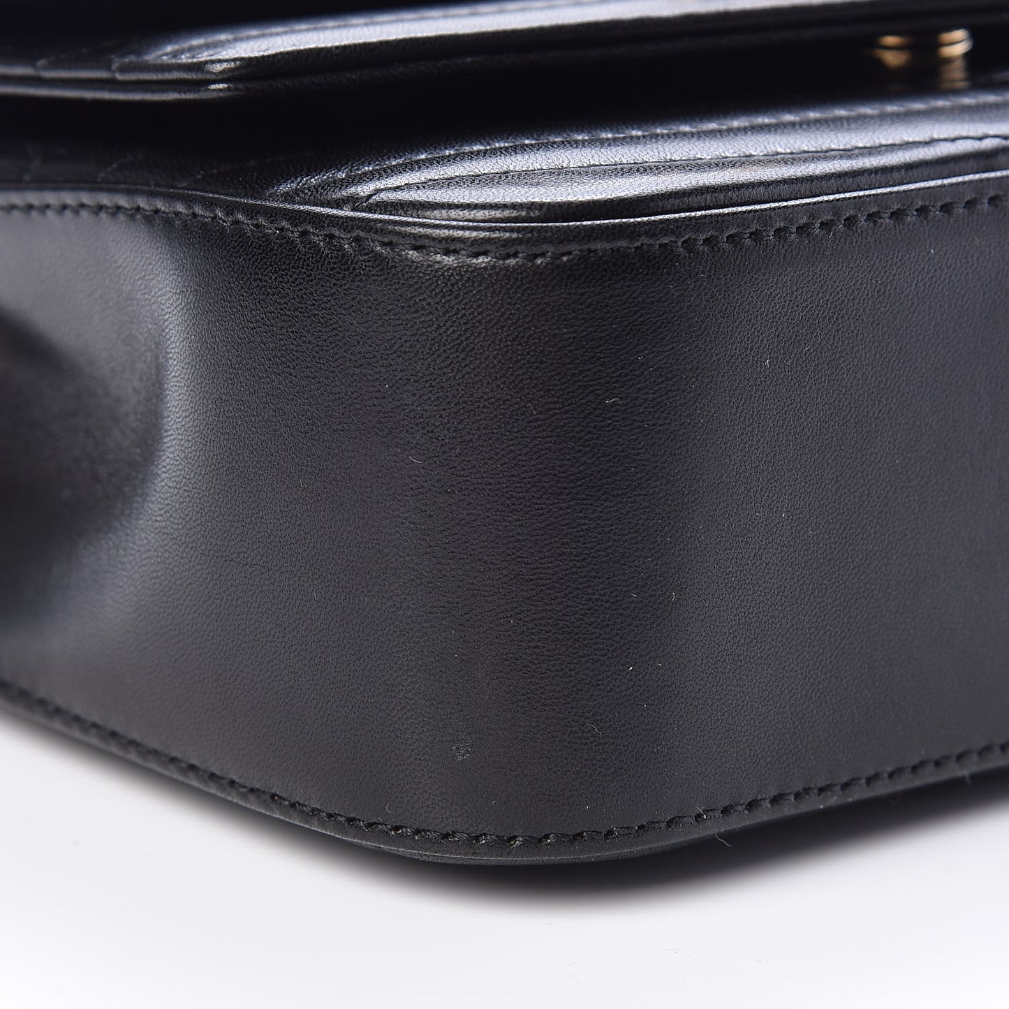 Lambskin Matelasse Chevron Monogram Small Sulpice Bag Black