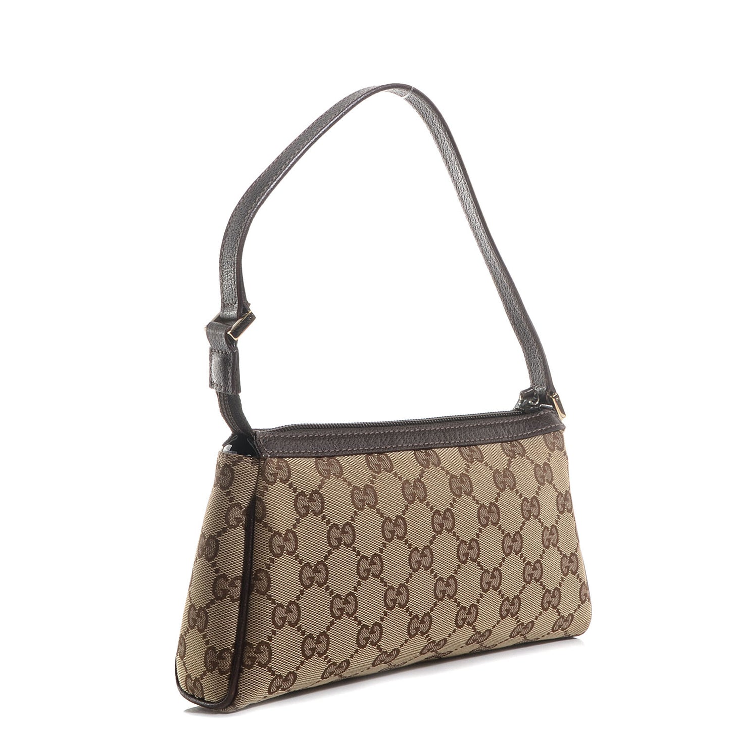Monogram D Ring Cosmetic Case Brown