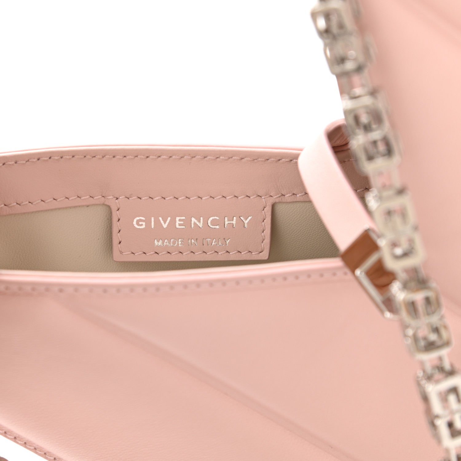 Givenchy Lambskin Padded Mini Cut Out Shoulder Bag Blush Pink 6 of 13