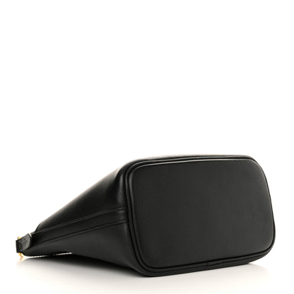 Louis Vuitton Calfskin Lock and Walk Bucket Black 4 of 12