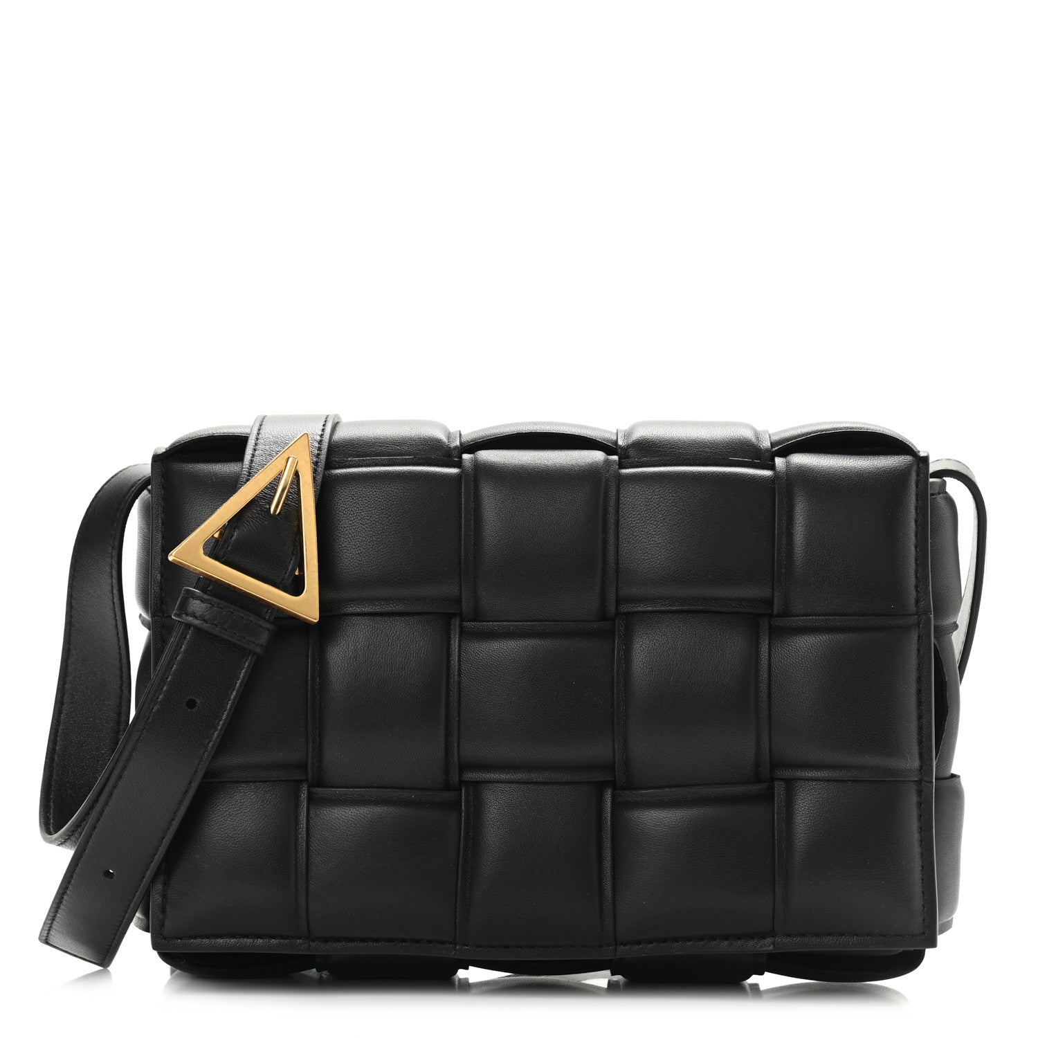 Bottega Veneta Nappa Maxi Intreccio Padded Cassette Crossbody Bag Black 1 of 9